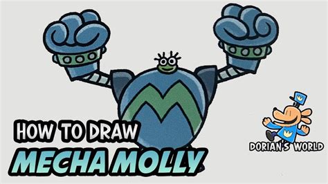 how to draw molly dog man